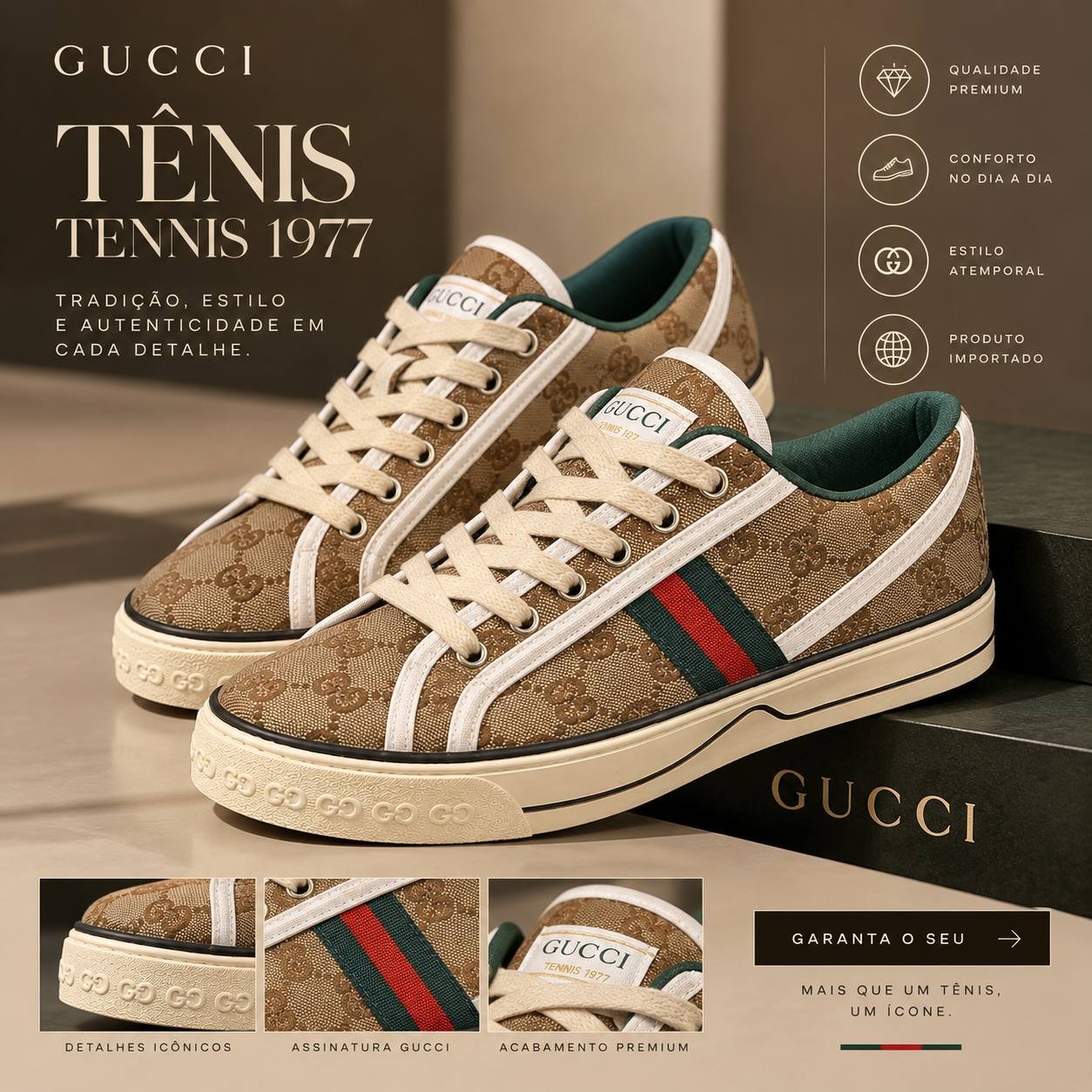 TENIS GUCCI BAIXINHO
