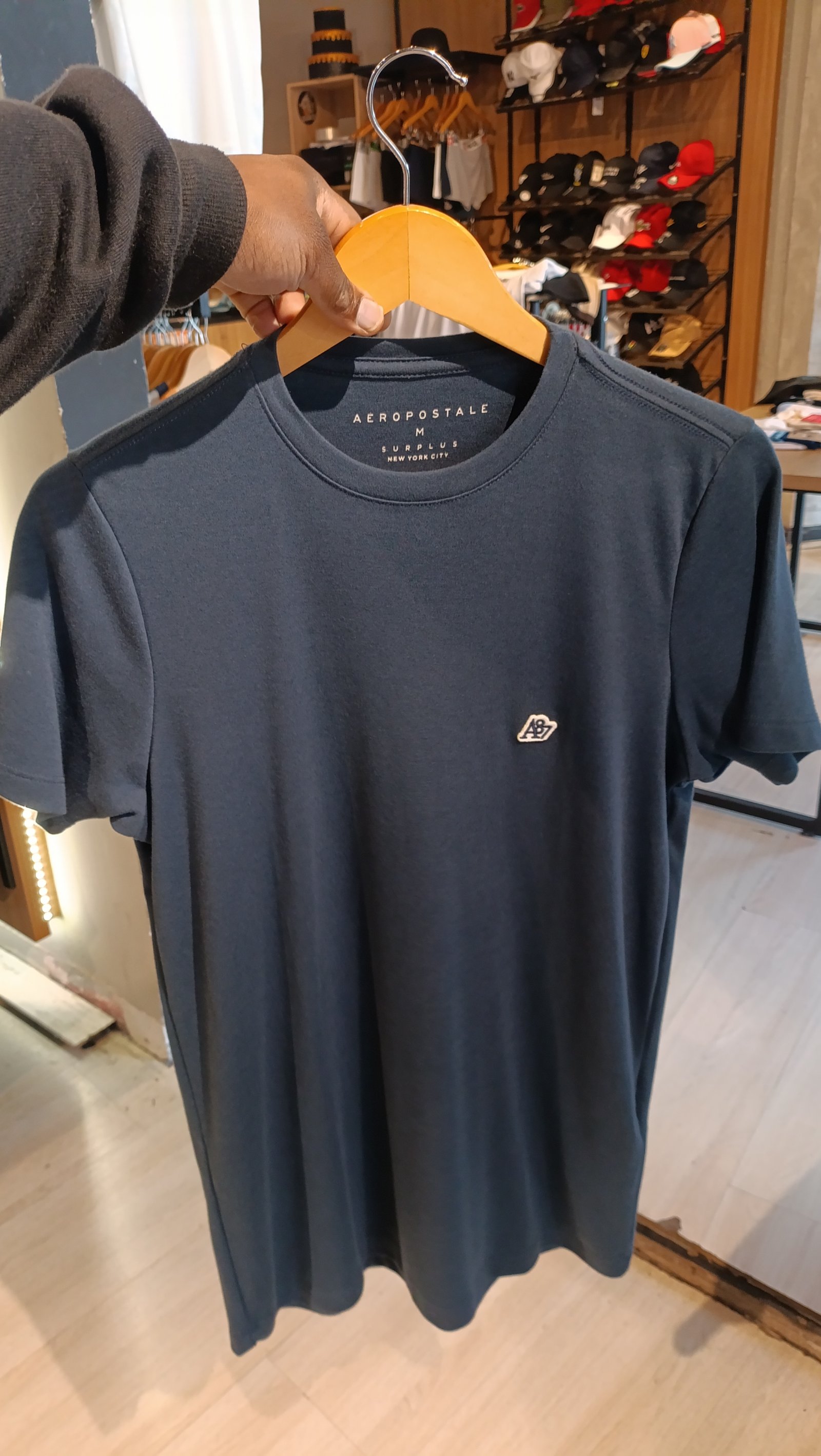 CAMISETA M/C MASCULINO SUEDINE 87110128-4 Azul marinho M