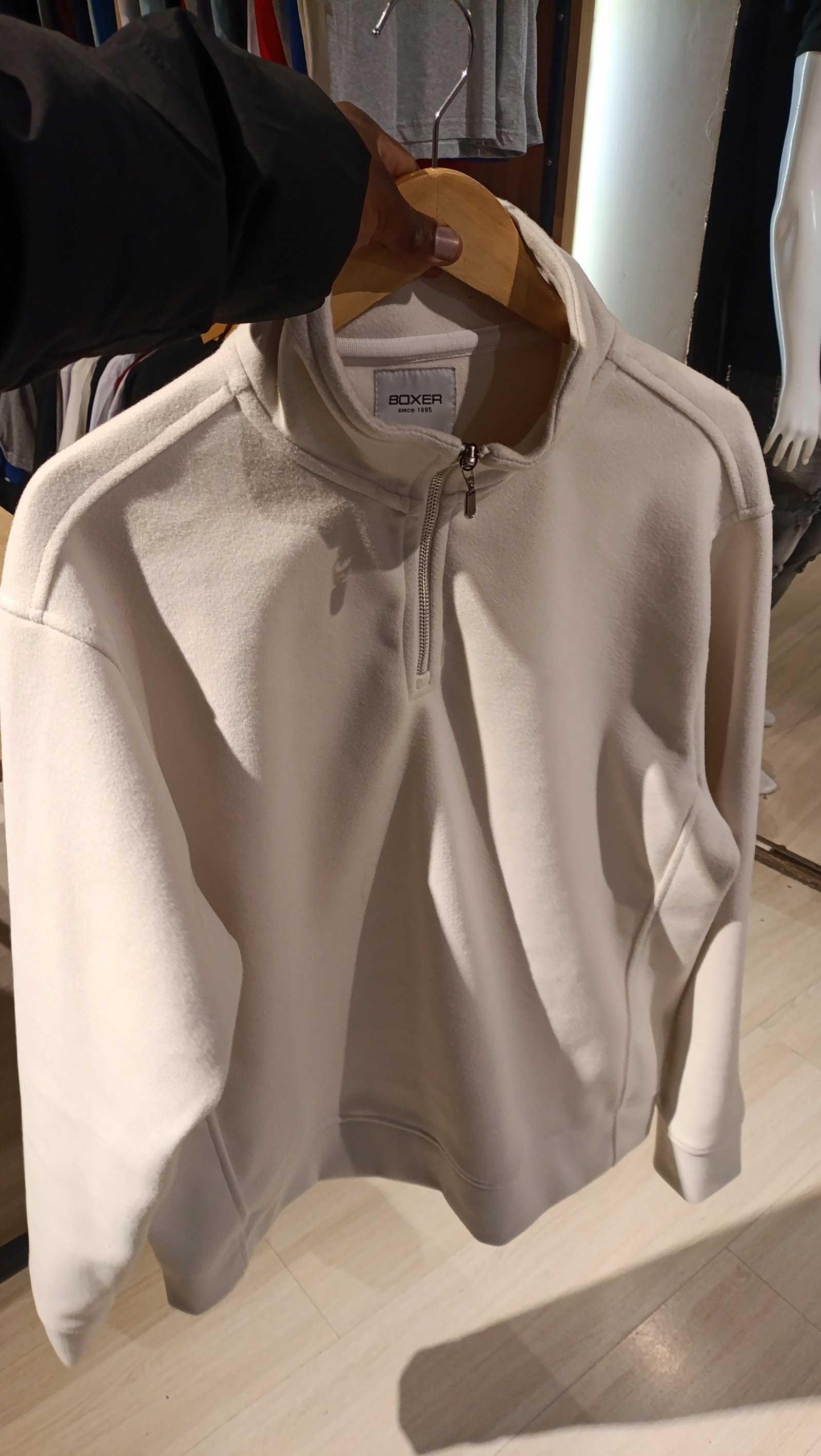 blusa half meio ziper