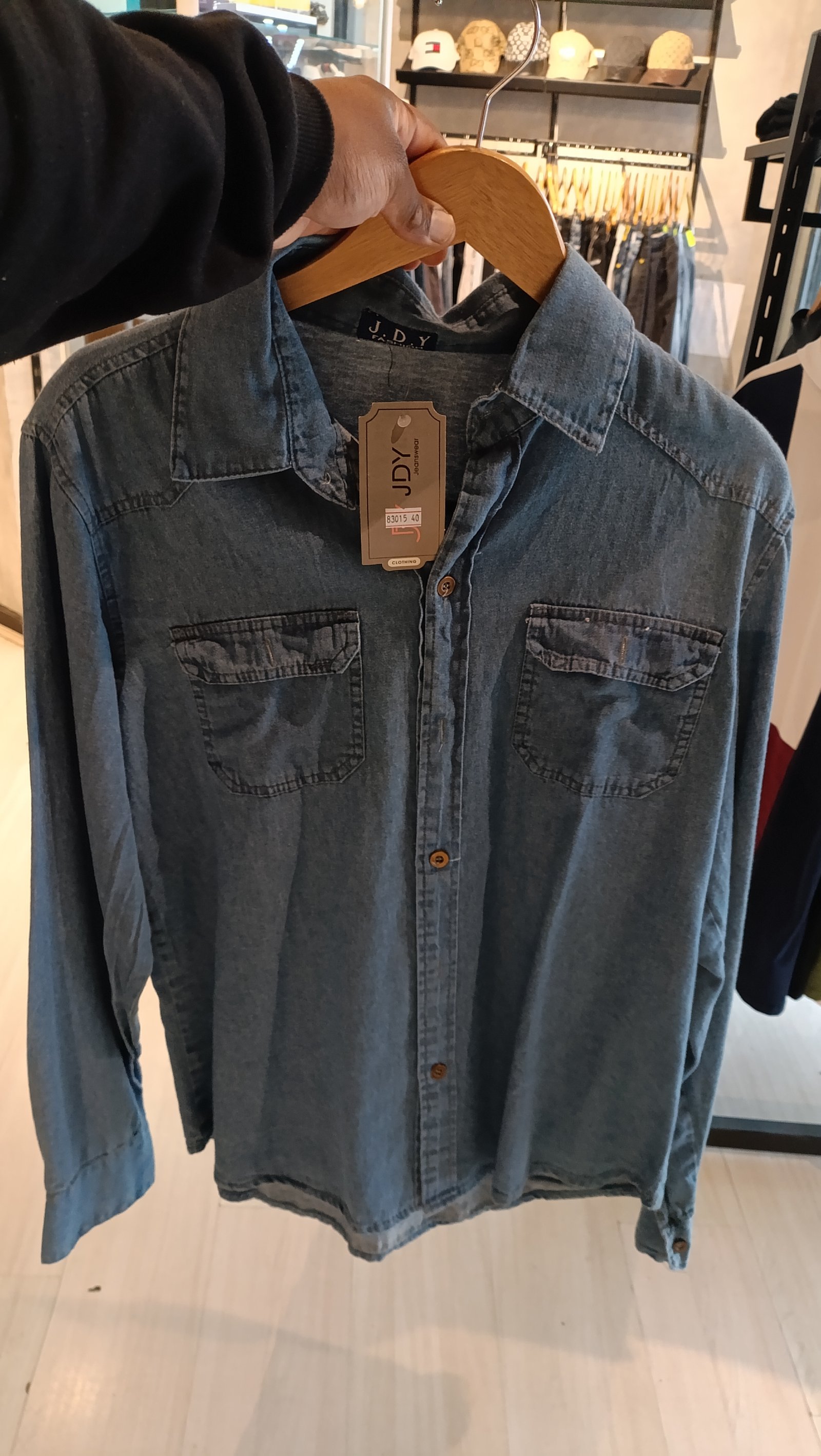 CAMISA JEANS MANGA LONGA