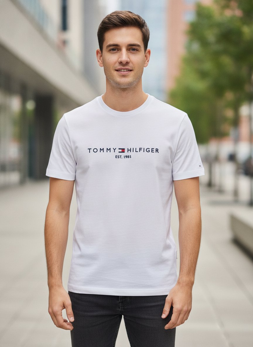 AB TOMMY LOGO TEE / BRANCA P