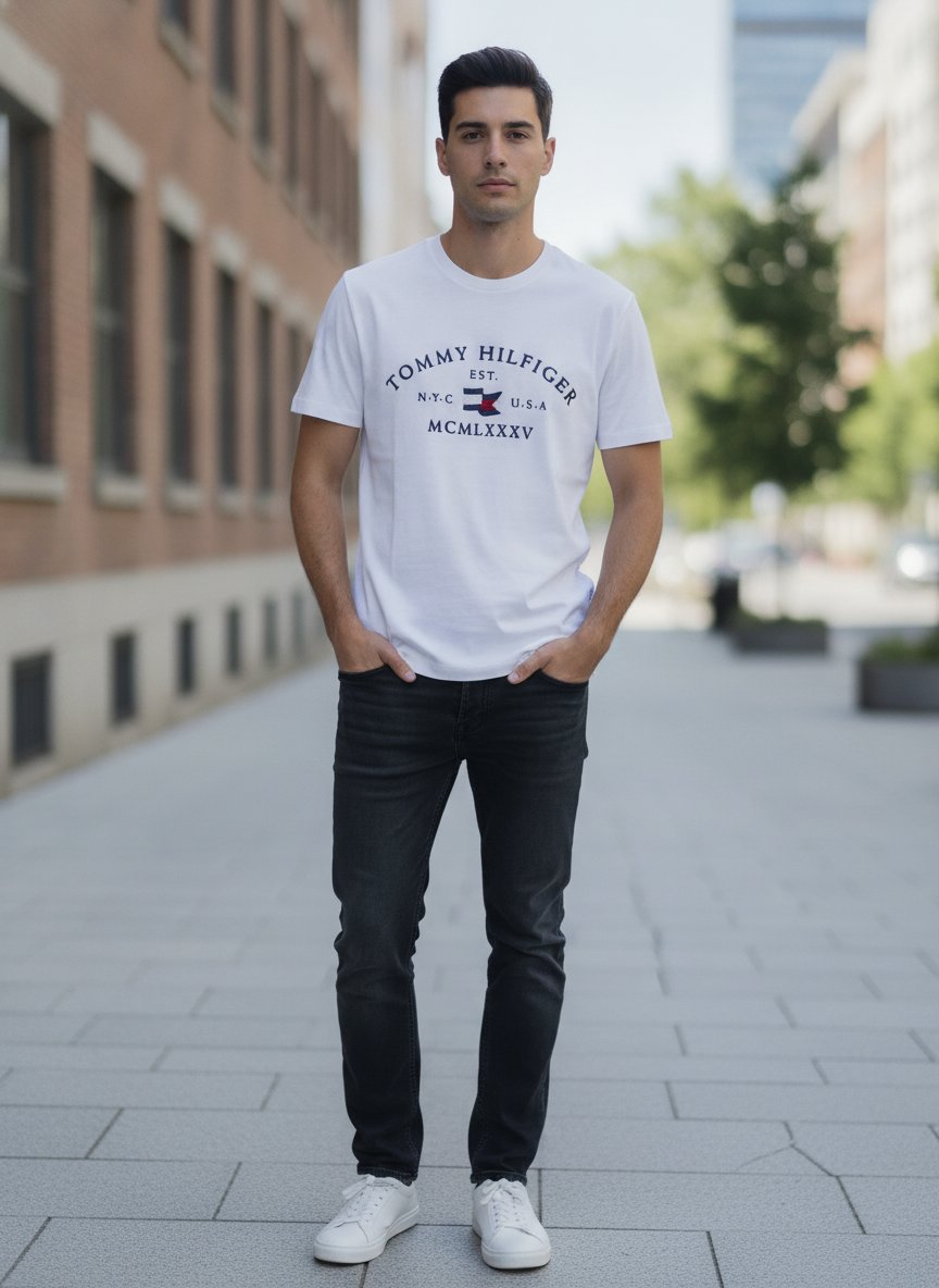 NAUTICAL ARCH GRAPHIC TEE AZUL