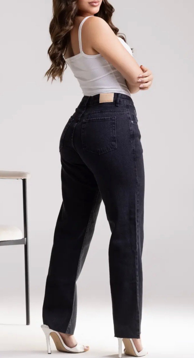 Jeans reta Black