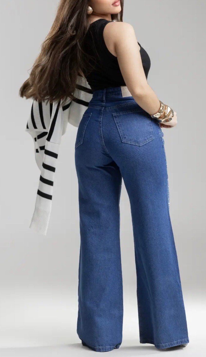 Wide leg Brilho