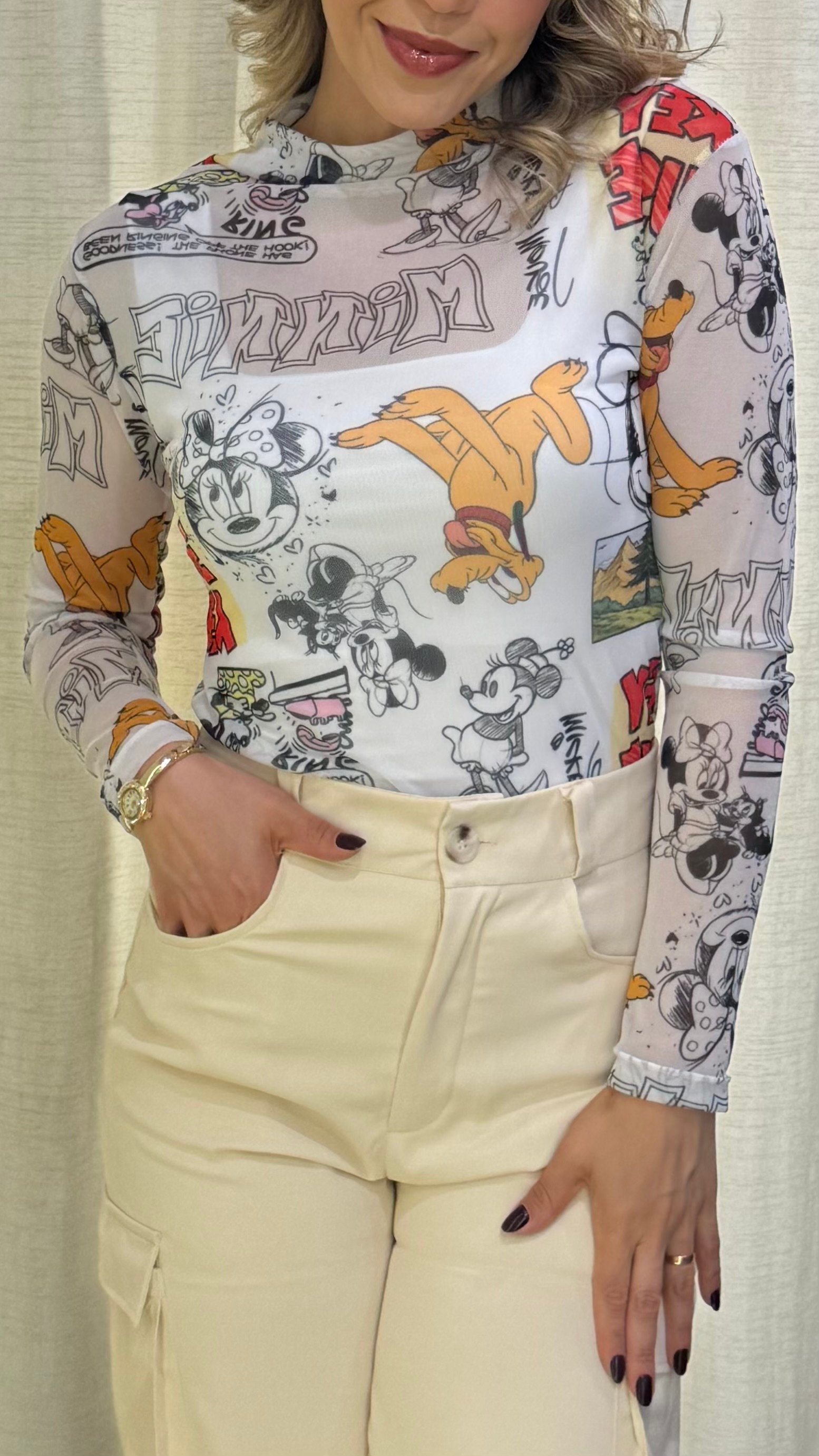 Blusa tule Disney